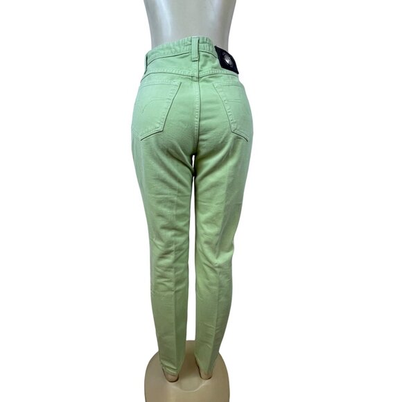 Mint Green Women’s Cotton Blend Skinny Fit Jeans Size 32x46 - Picture 3 of 12